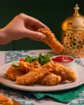 food photography egypt - commercial food photography for Halwani Bros Ramadan advertising campaign showing plate of chicken strips